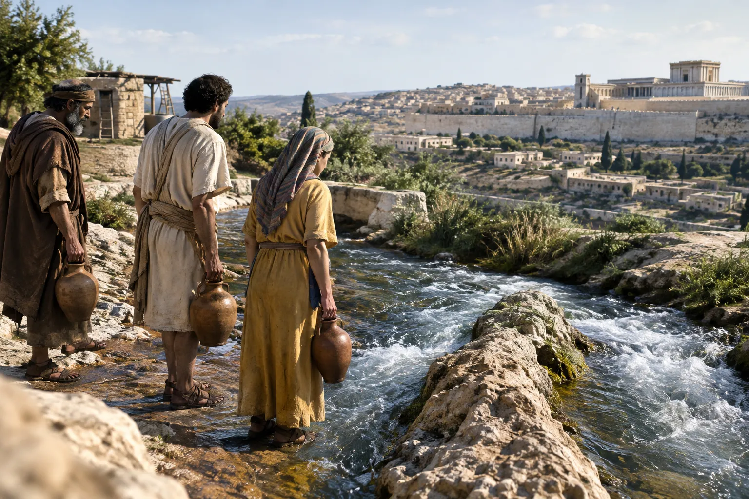 Living Water Flows from Jerusalem (Zechariah 14:8–10)