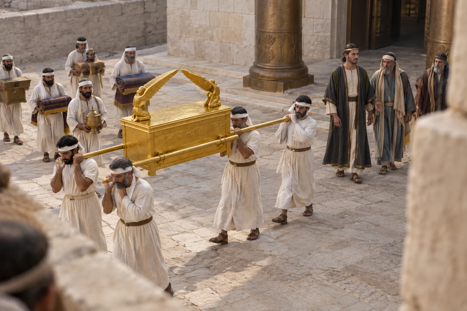 The Ark Is Brought Up to the Temple (1 Kings 8:1–5)
