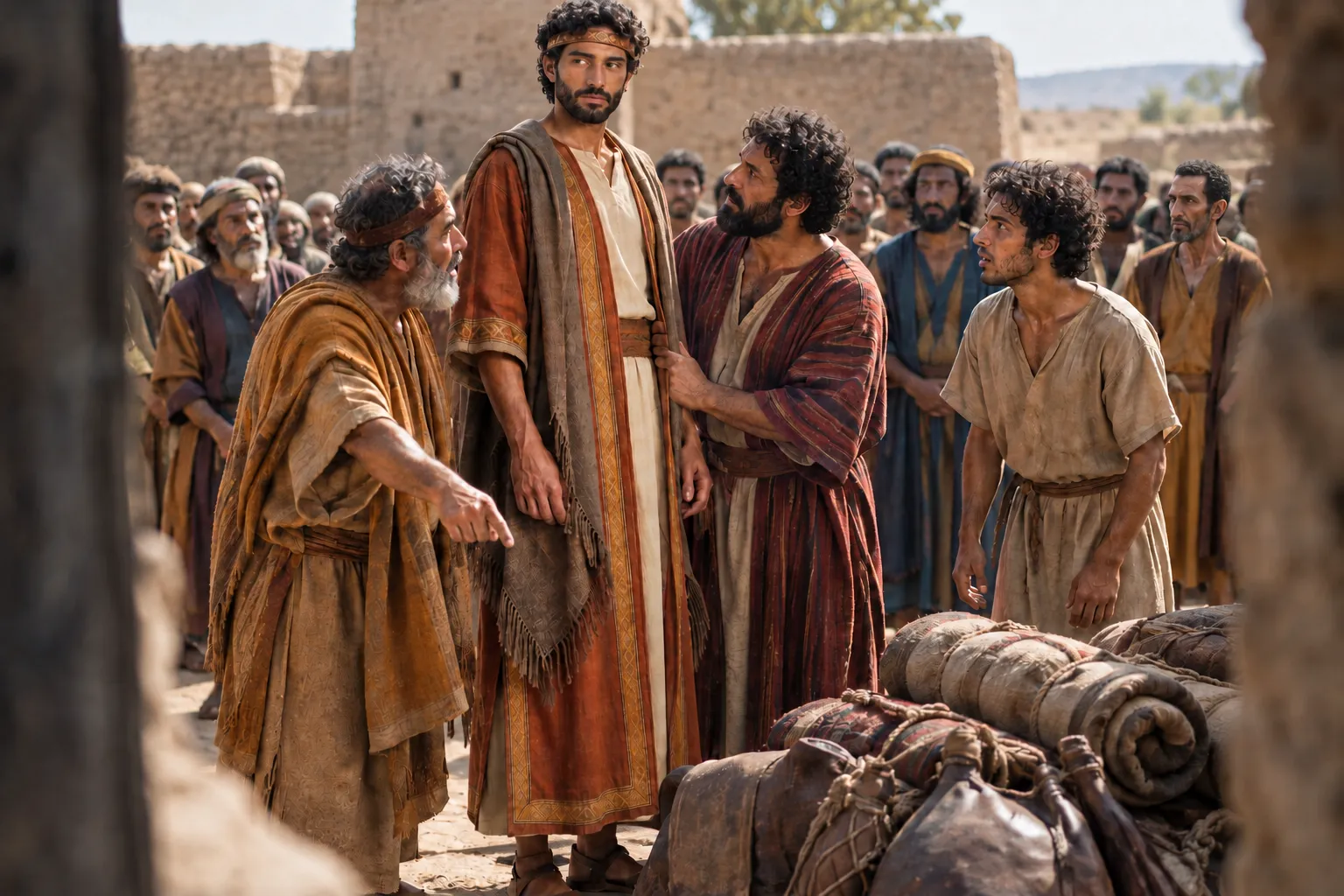 Saul Brought from the Baggage (1 Samuel 10:21–23)