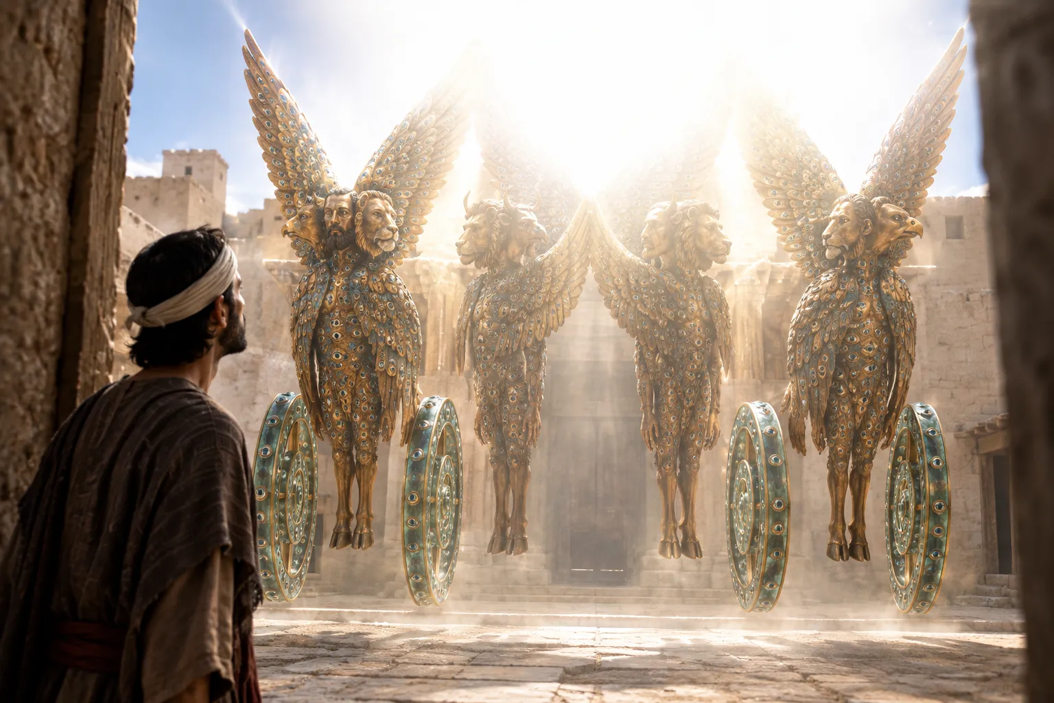 The glory and cherubim at the east gate (Ezekiel 10:18–22)