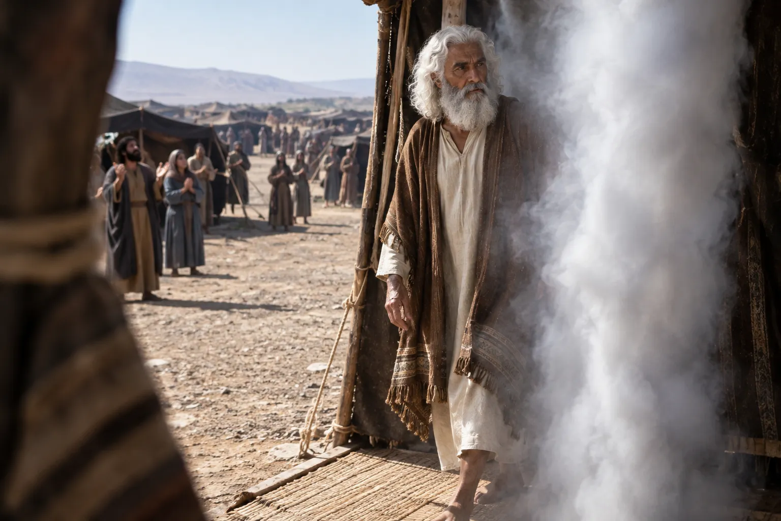 The Cloud Descends at the Tent (Exodus 33:9–10)