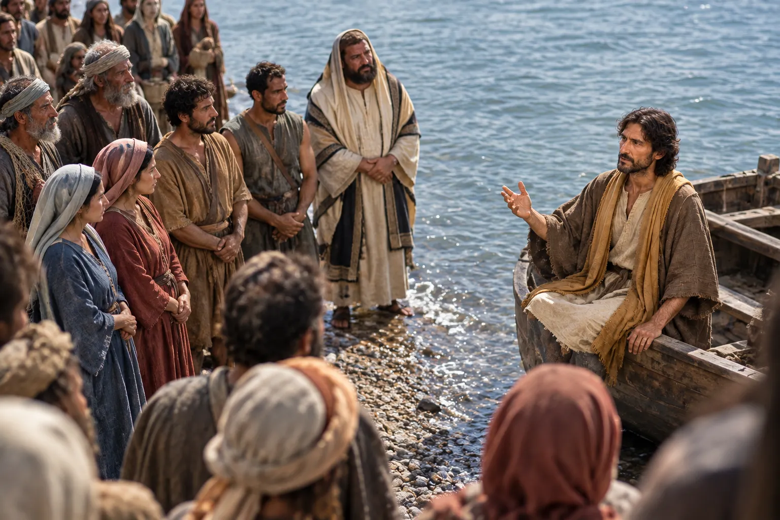 Teaching from the boat (Matthew 13:1–2)
