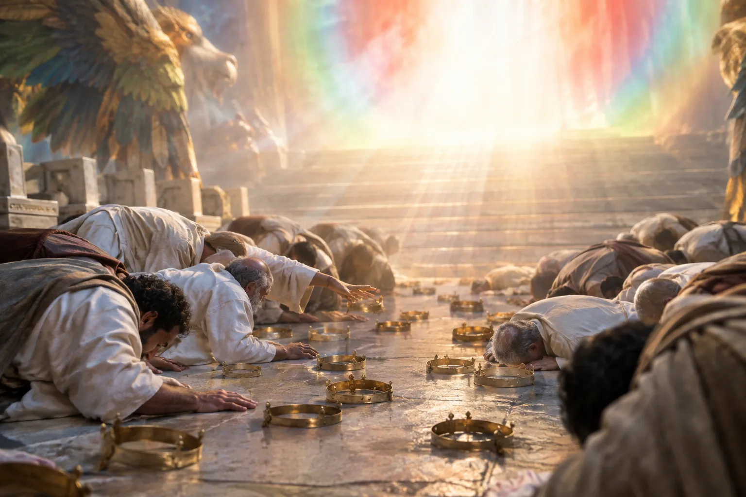 The Crowns Cast Before the Throne (Revelation 4:9–11)