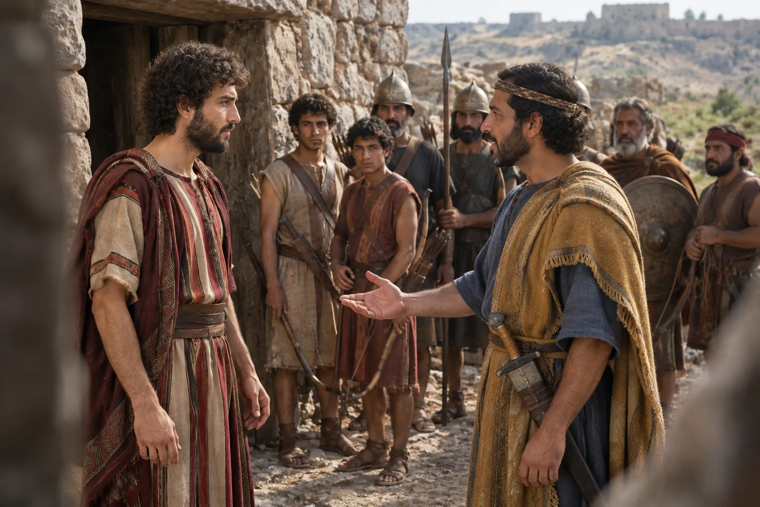 Amasai Pledges Peace to David (1 Chronicles 12:16–18)