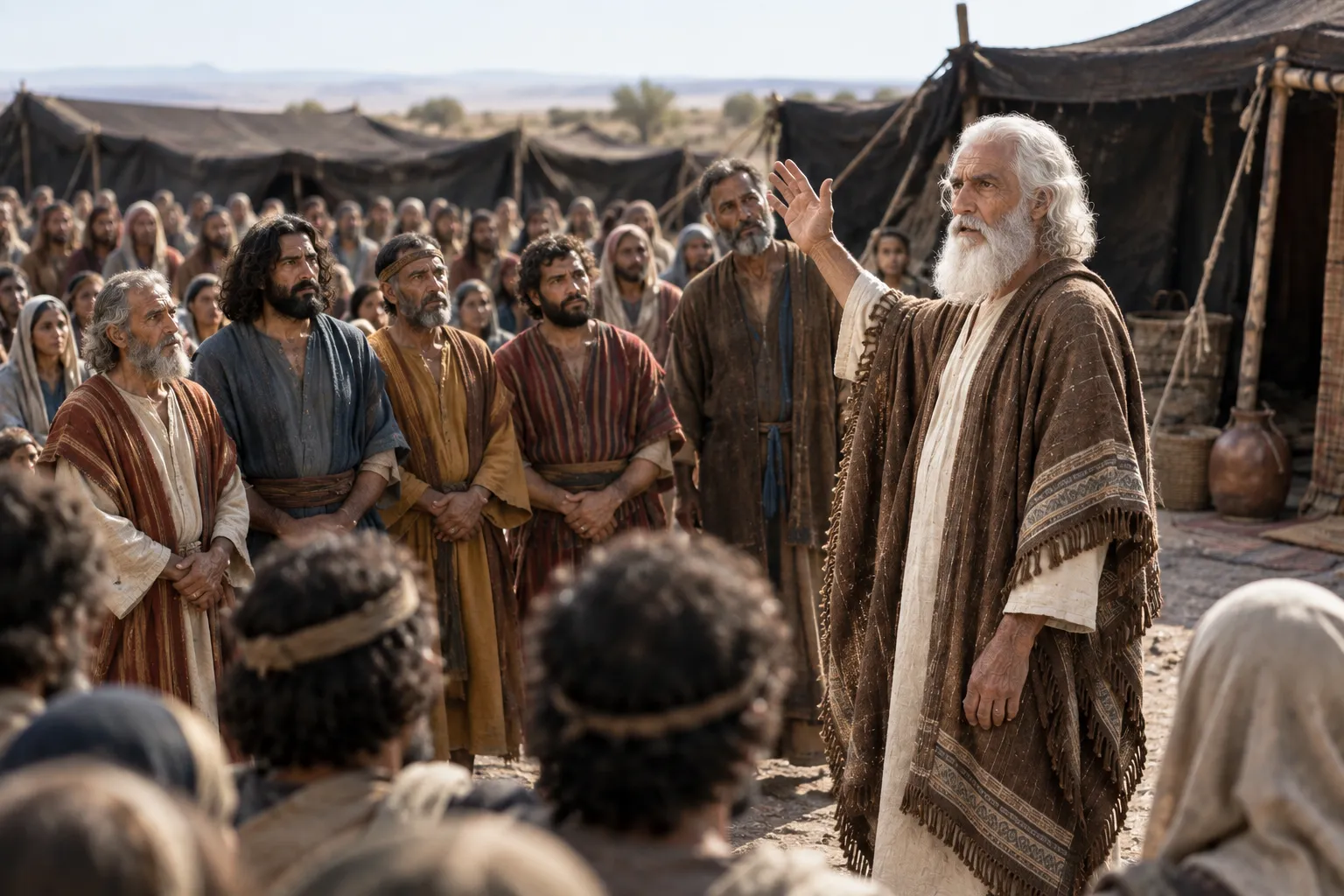 Moses Blesses Gathered Israel (Deuteronomy 33:1–5)