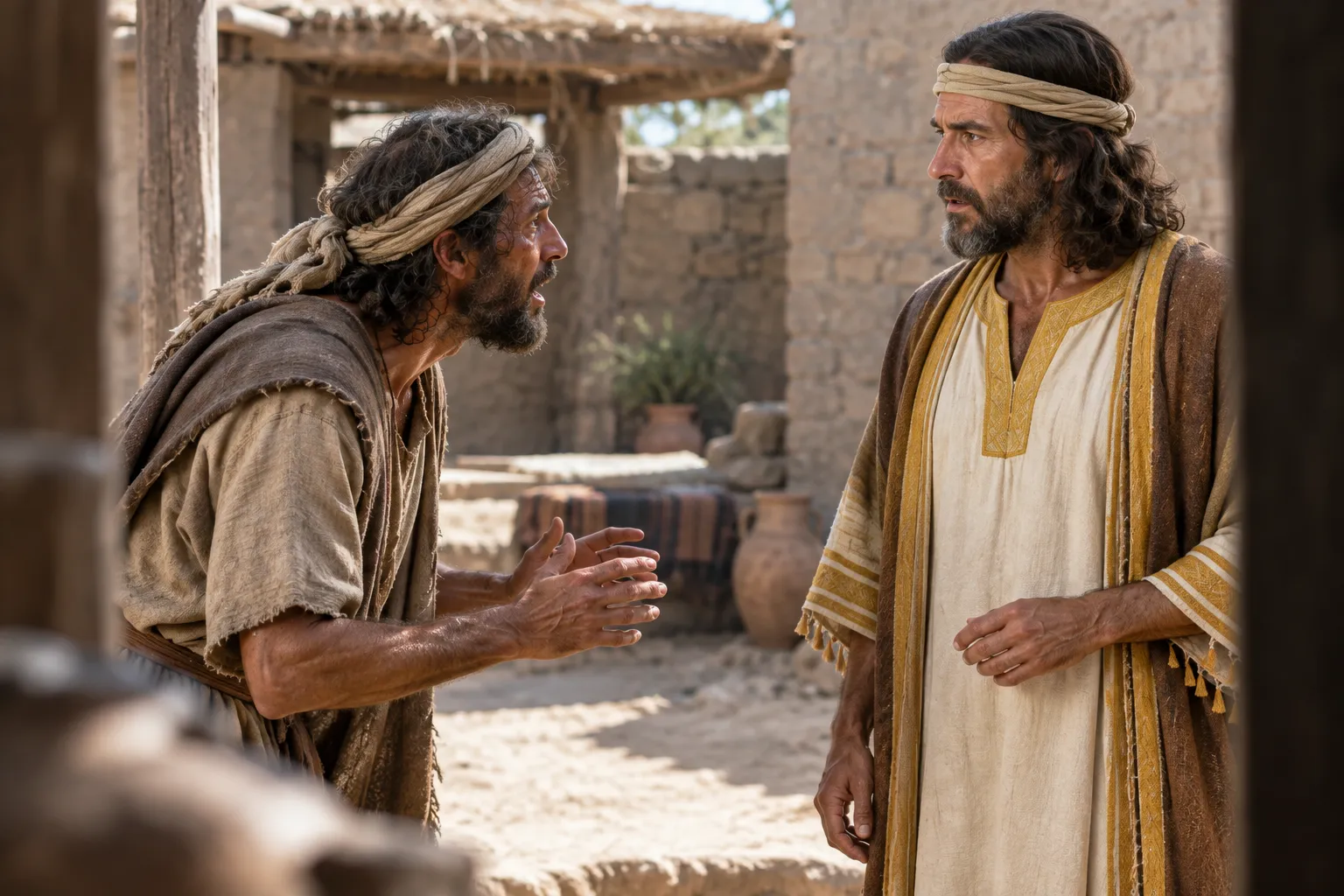 The first survivor reports to Job (Job 1:14–15)