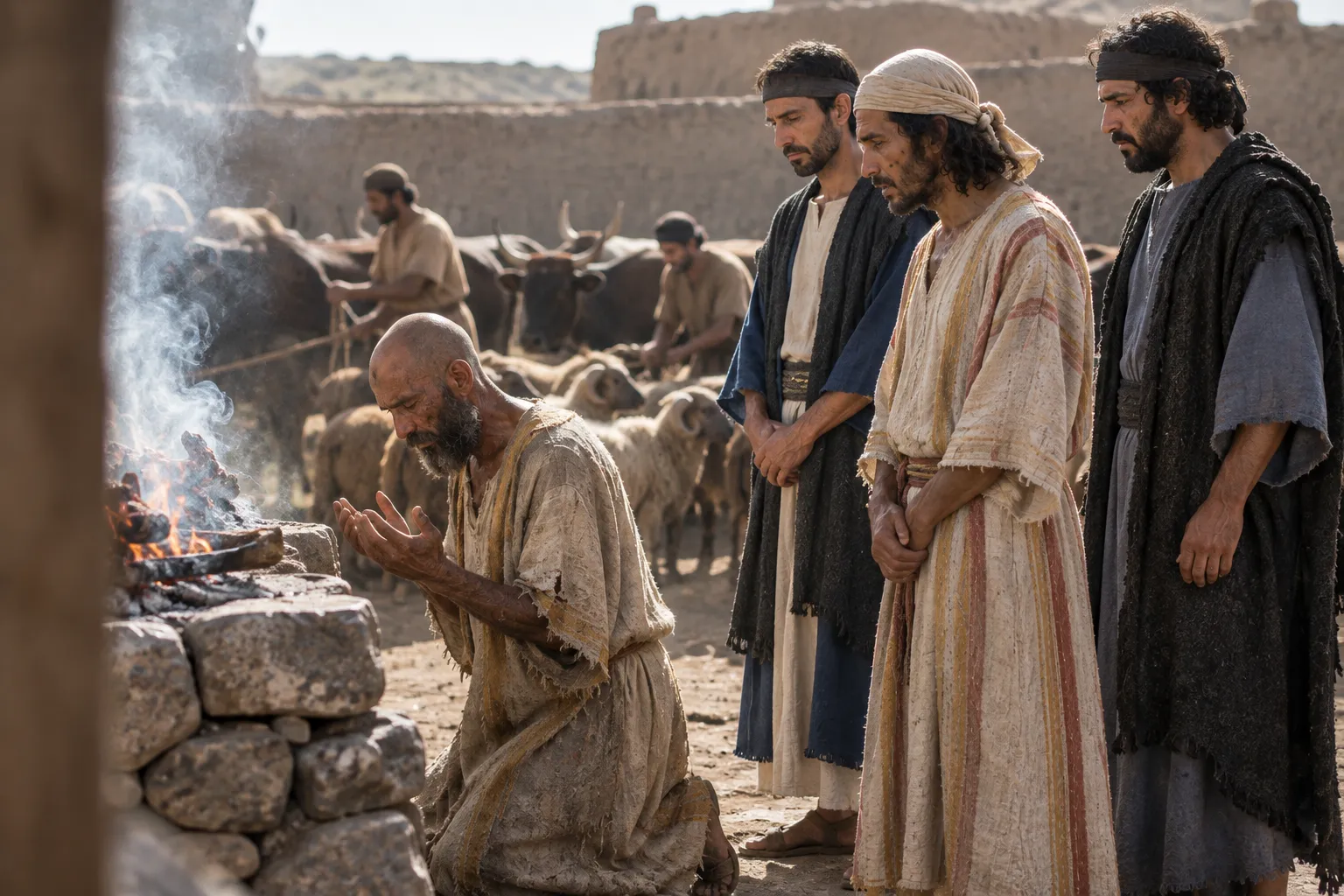 Job Prays for His Friends (Job 42:7–9)