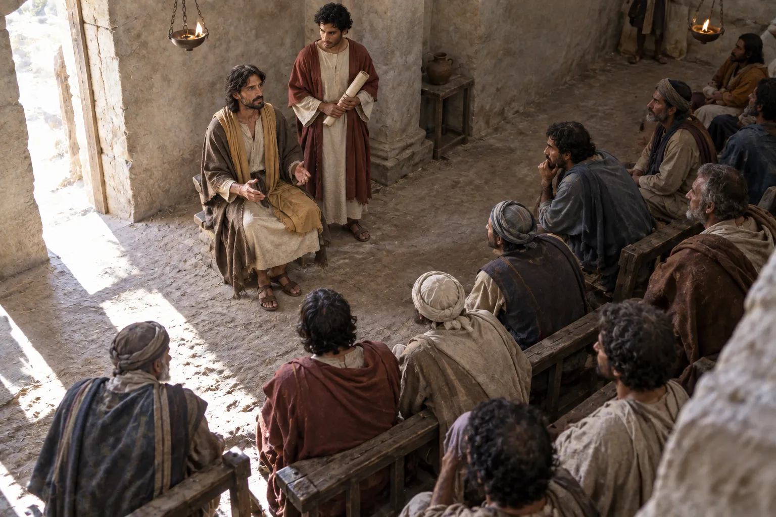 Every eye fixed on Jesus (Luke 4:20–22)