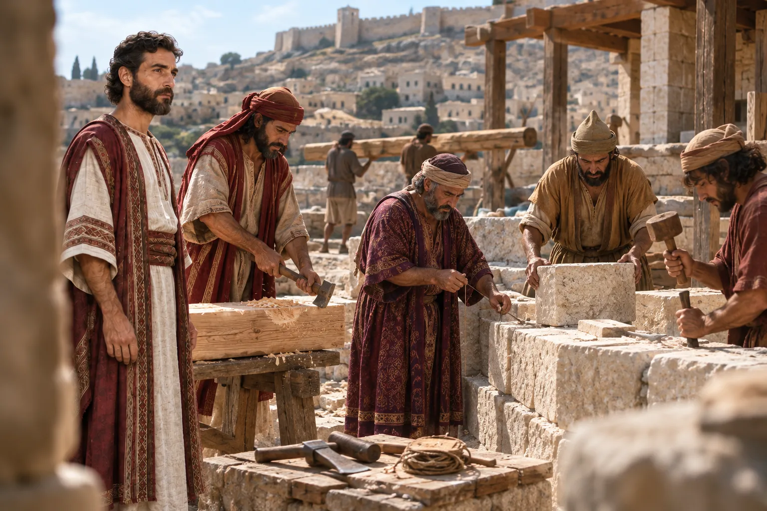Tyrian Craftsmen Build David’s Palace (2 Samuel 5:11–12)