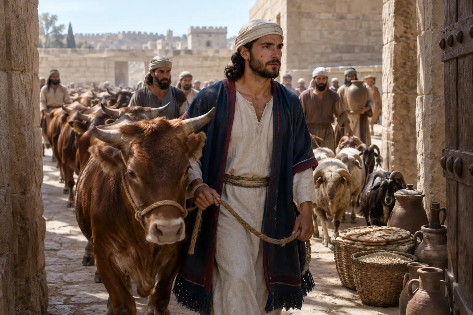 The Prince Provides for Passover (Ezekiel 45:21–24)