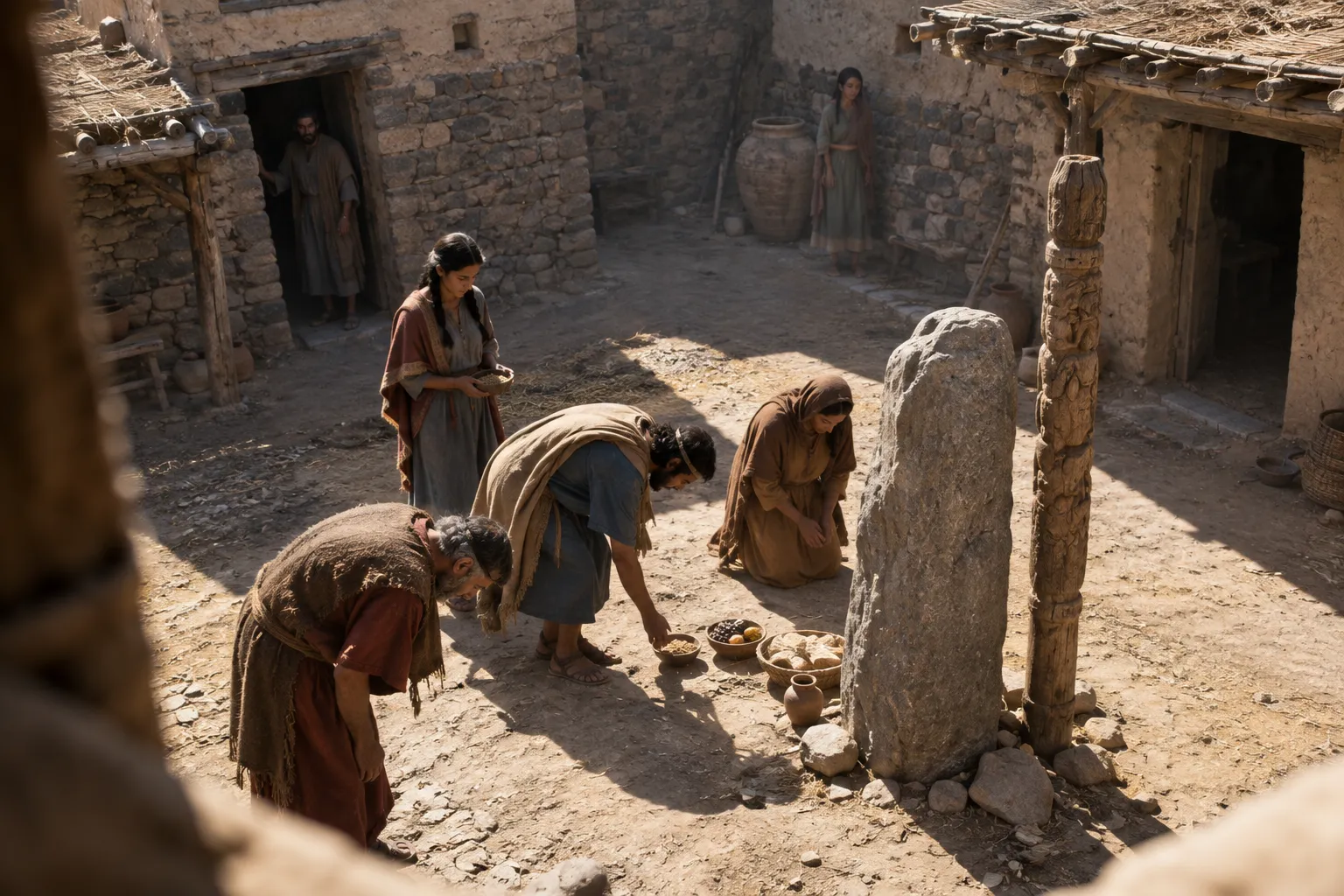 Israel serves the Baals and Asherahs (Judges 3:5–7)