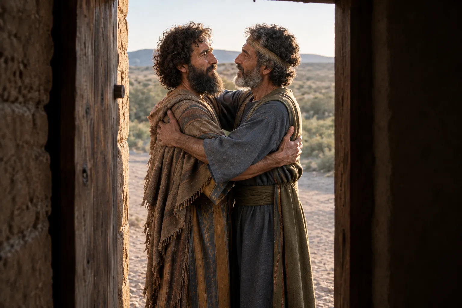 Laban welcomes Jacob (Genesis 29:13–14)
