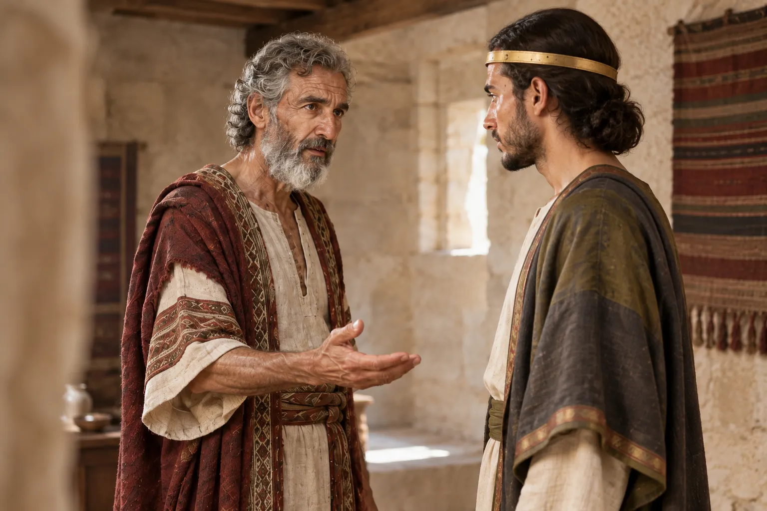 David installs Solomon as king (1 Chronicles 23:1)