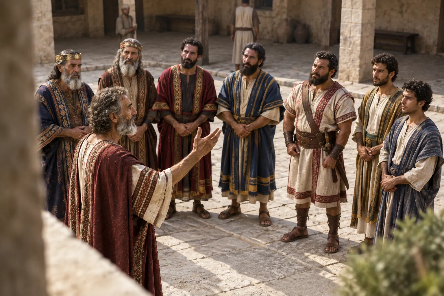 David commands Israel’s leaders to help Solomon (1 Chronicles 22:17–19)