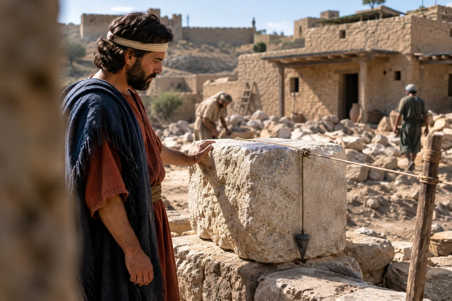 A tested cornerstone in Zion (Isaiah 28:16–17)