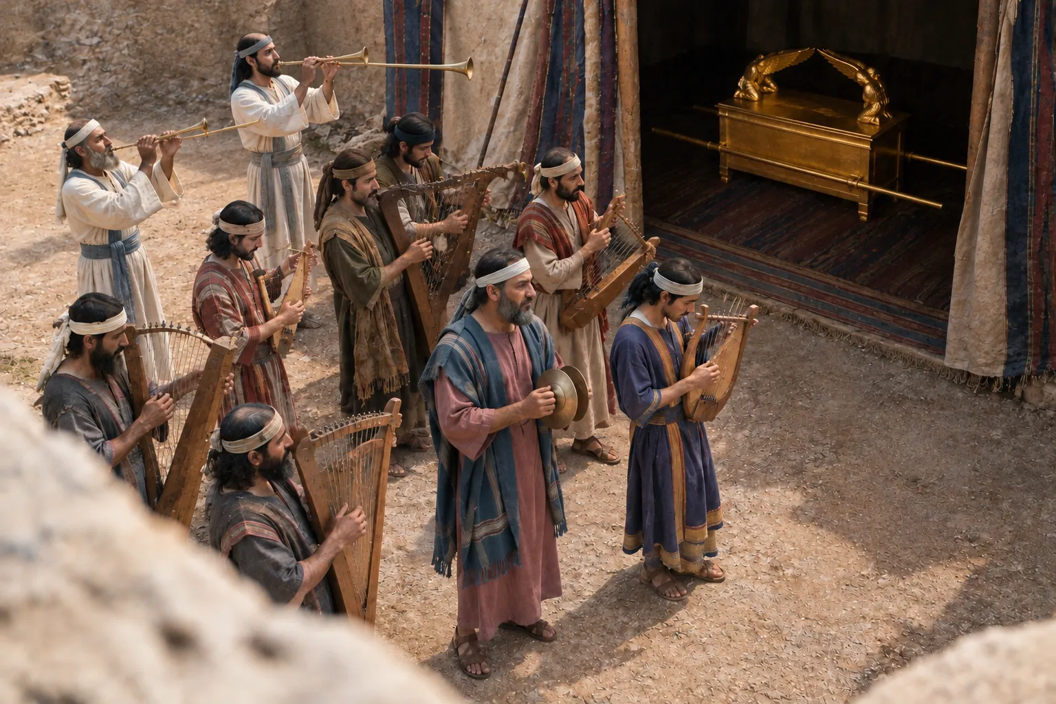 Music Before the Ark (1 Chronicles 16:4–6)