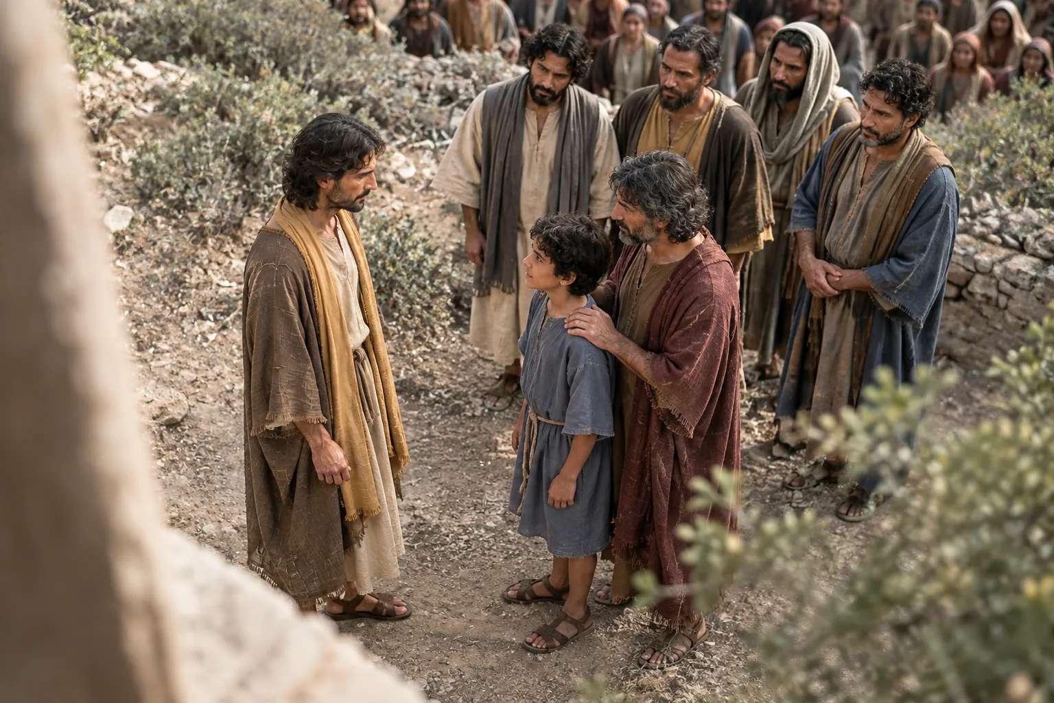 The boy is healed (Matthew 17:17–18)