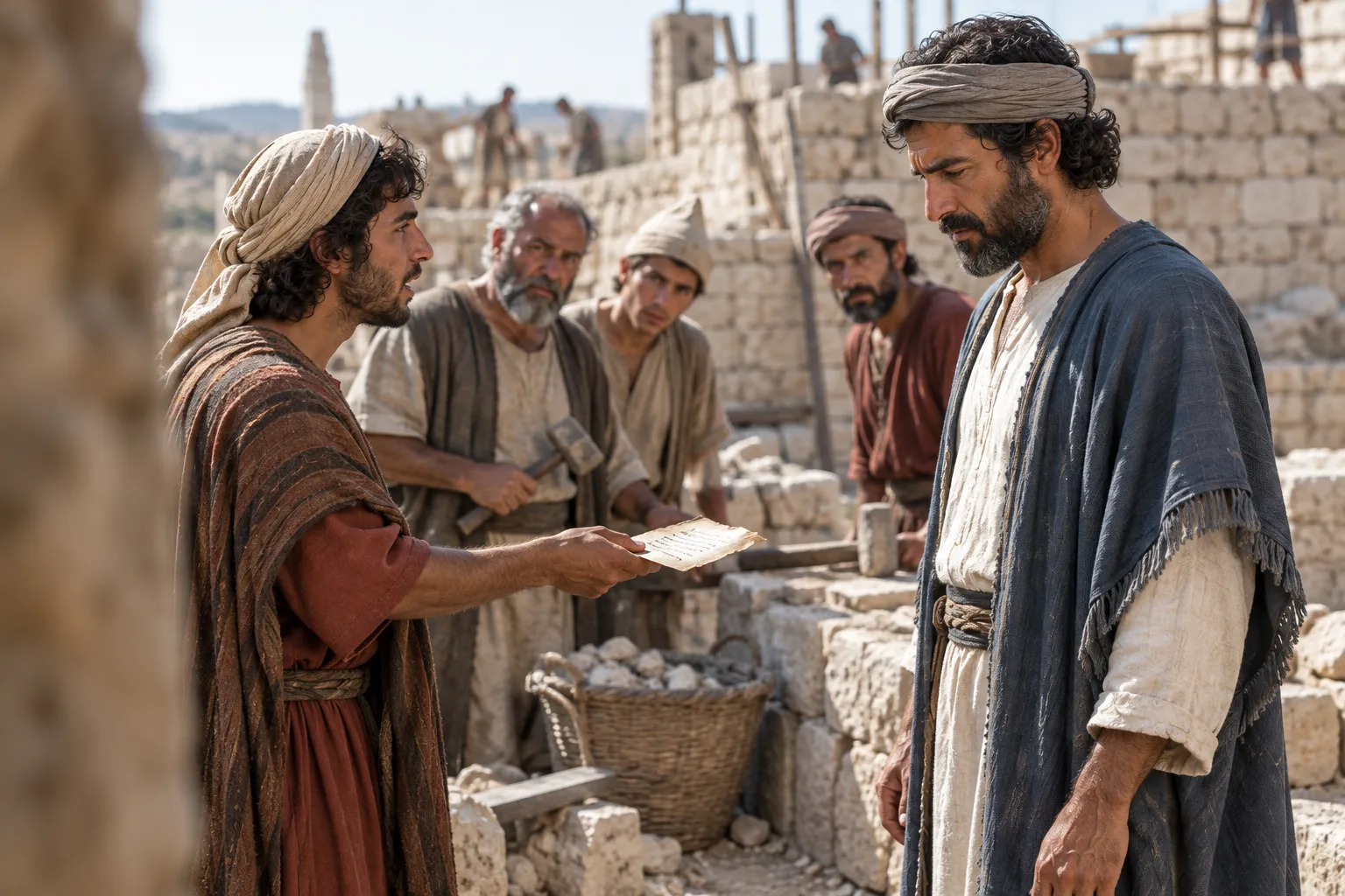 The unsealed fifth letter (Nehemiah 6:5–9)