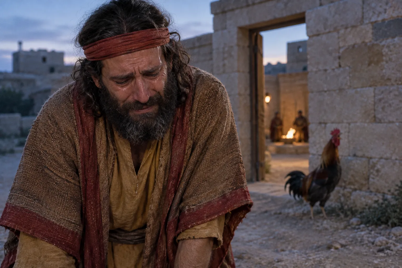 Peter Weeps (Matthew 26:74–75)