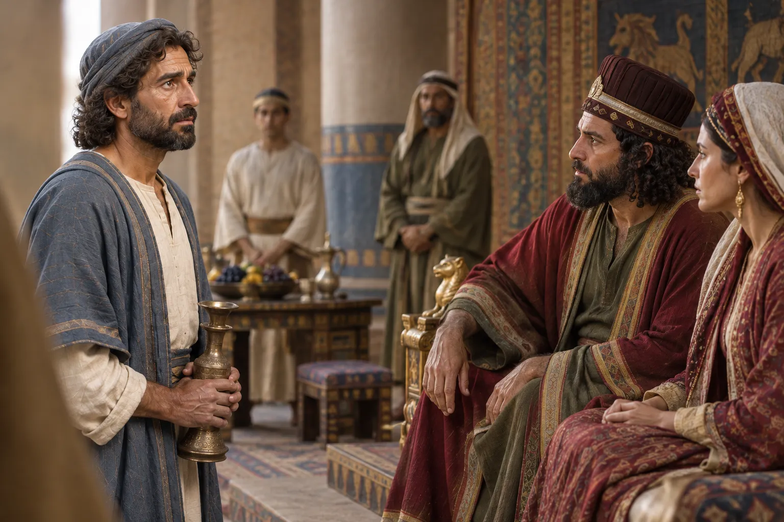 Nehemiah’s request before the king (Nehemiah 2:1–8)
