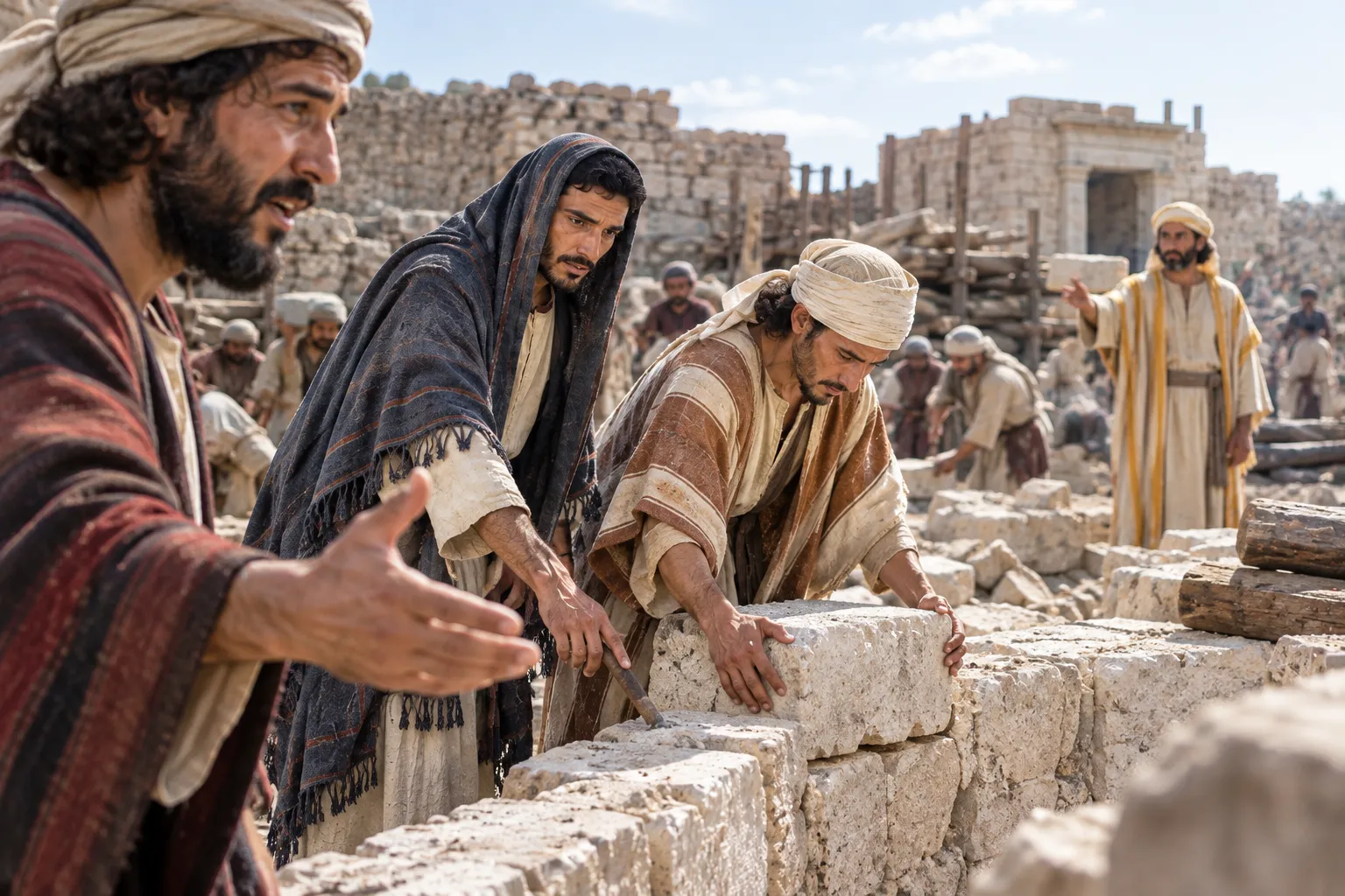 The prophets strengthen the renewed work (Ezra 5:1–2)