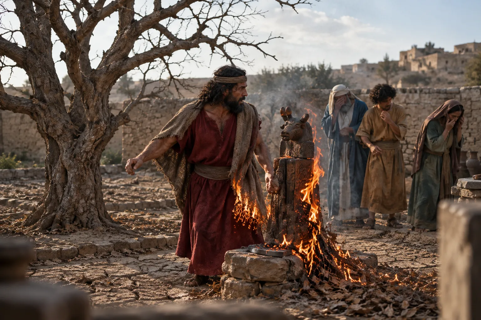 The withered oak and the spark (Isaiah 1:29–31)