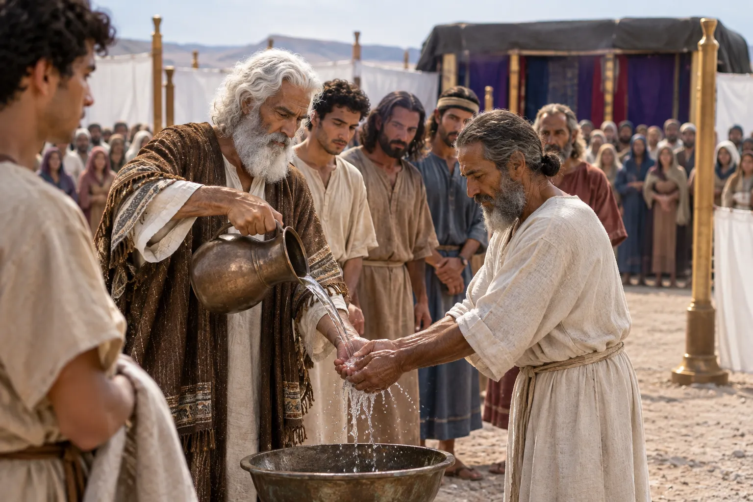 The Washing at the Tent (Leviticus 8:3–6)