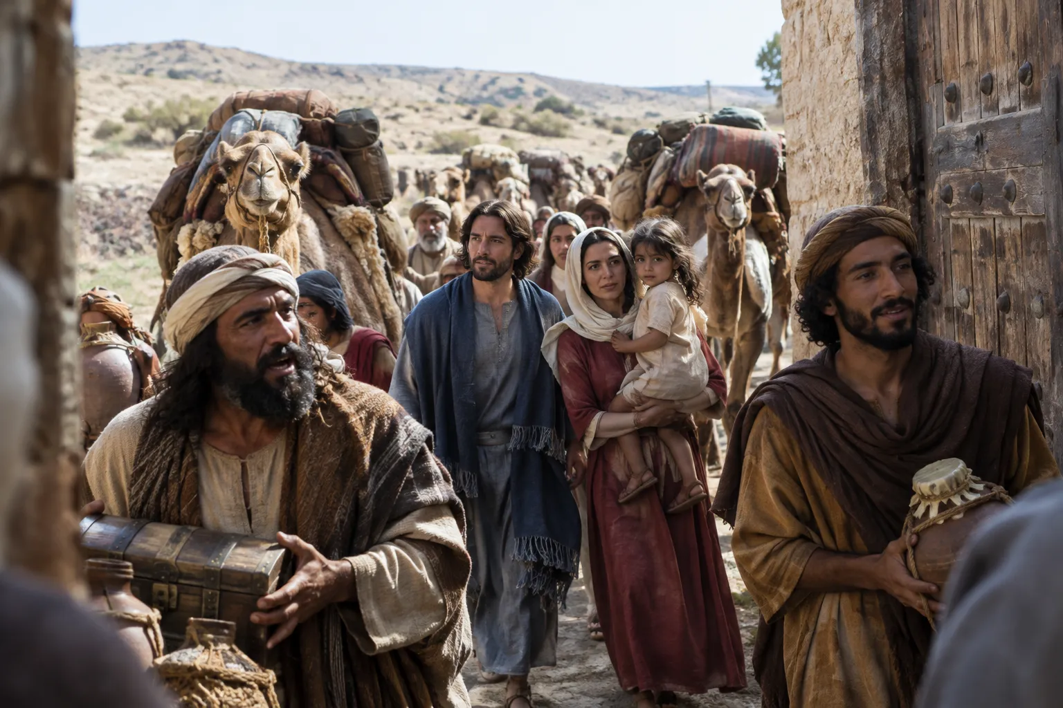 Children and tribute come from afar (Isaiah 60:4–6)