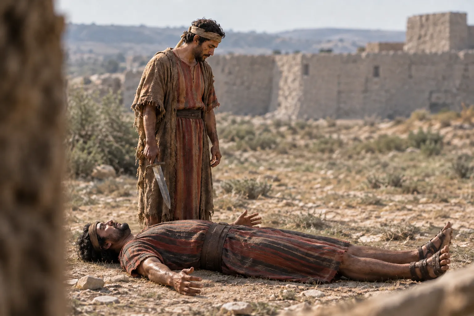 Jonathan defeats the six-fingered man of Gath (2 Samuel 21:20–21)