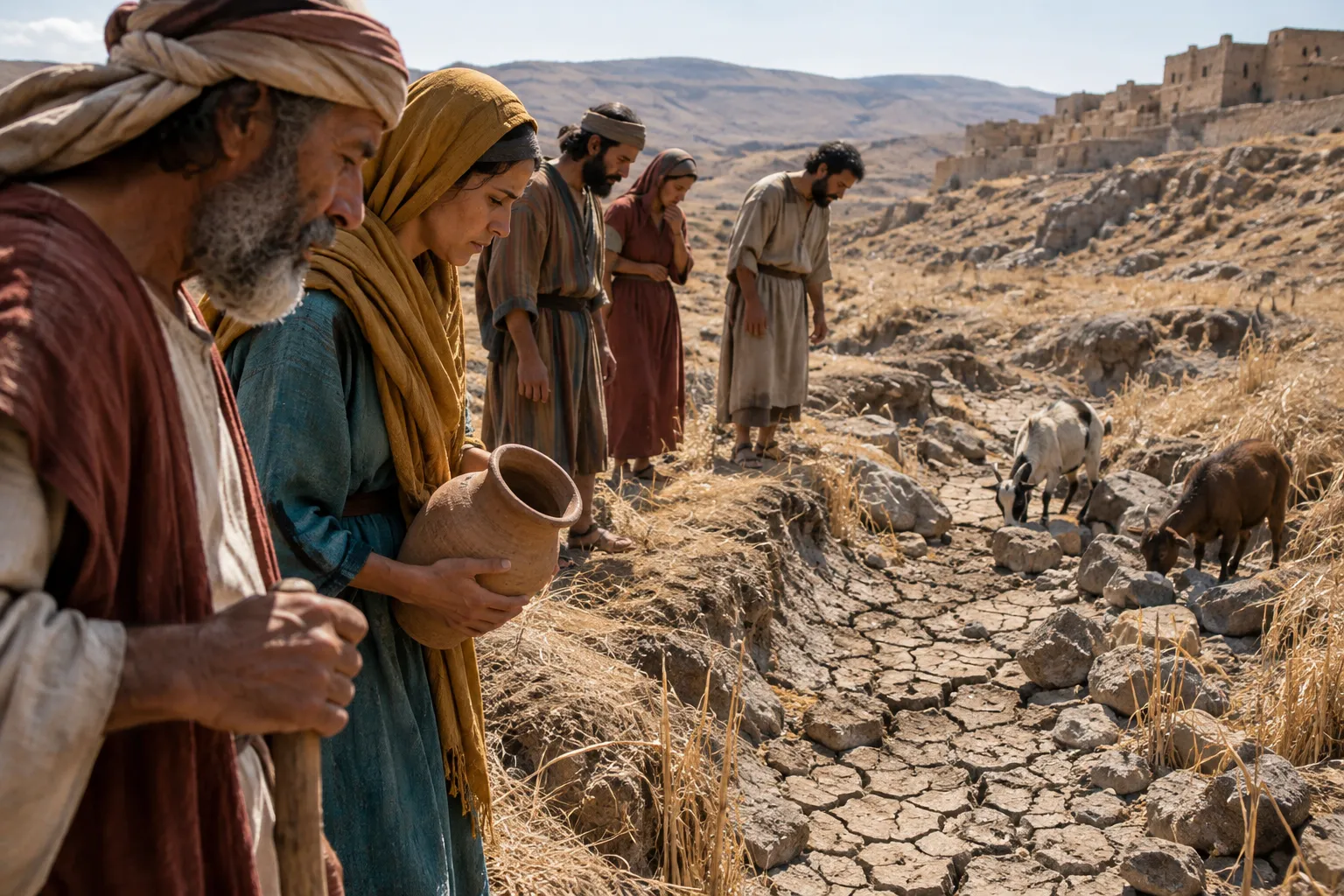 The waters of Nimrim dry up (Isaiah 15:6)