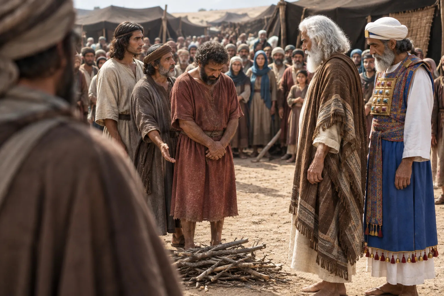 The Wood-Gatherer Brought into Custody (Numbers 15:32–34)