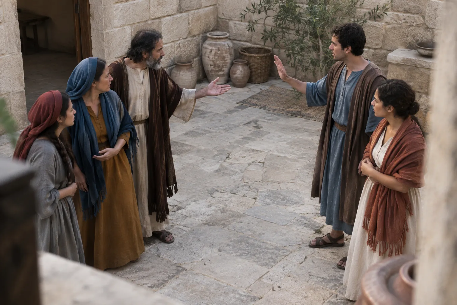 Five in one household divided (Luke 12:52–53)