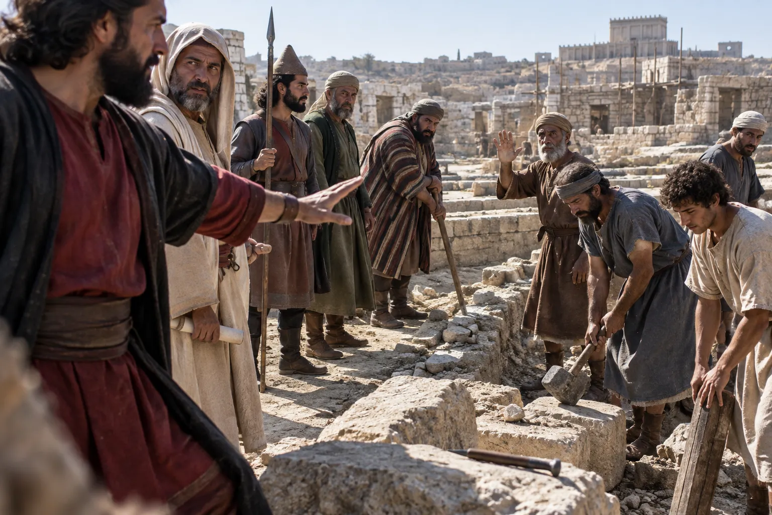 The Rebuilding Forcibly Stopped (Ezra 4:23–24)