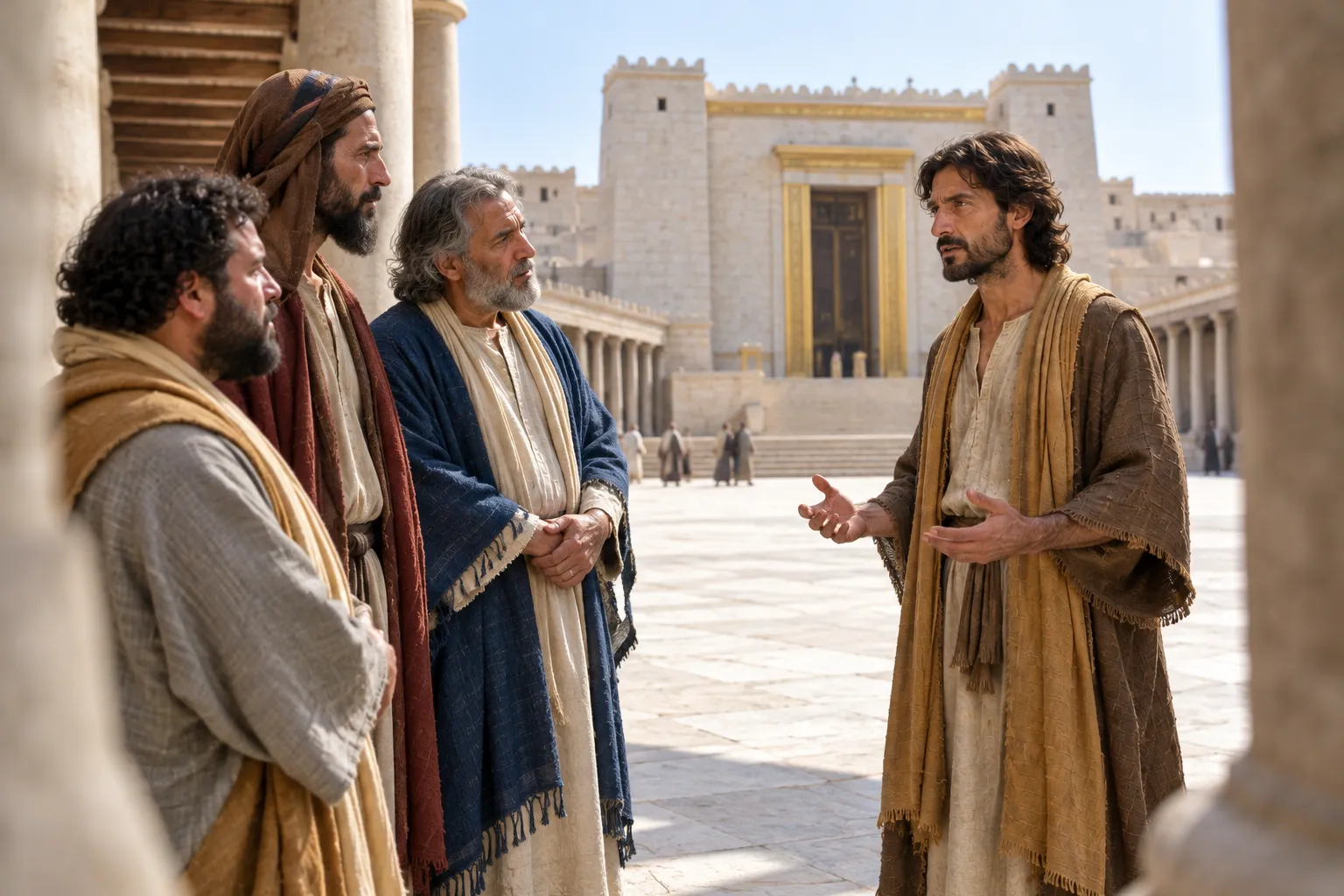 Jesus answers the demand for a sign (John 2:18–19)