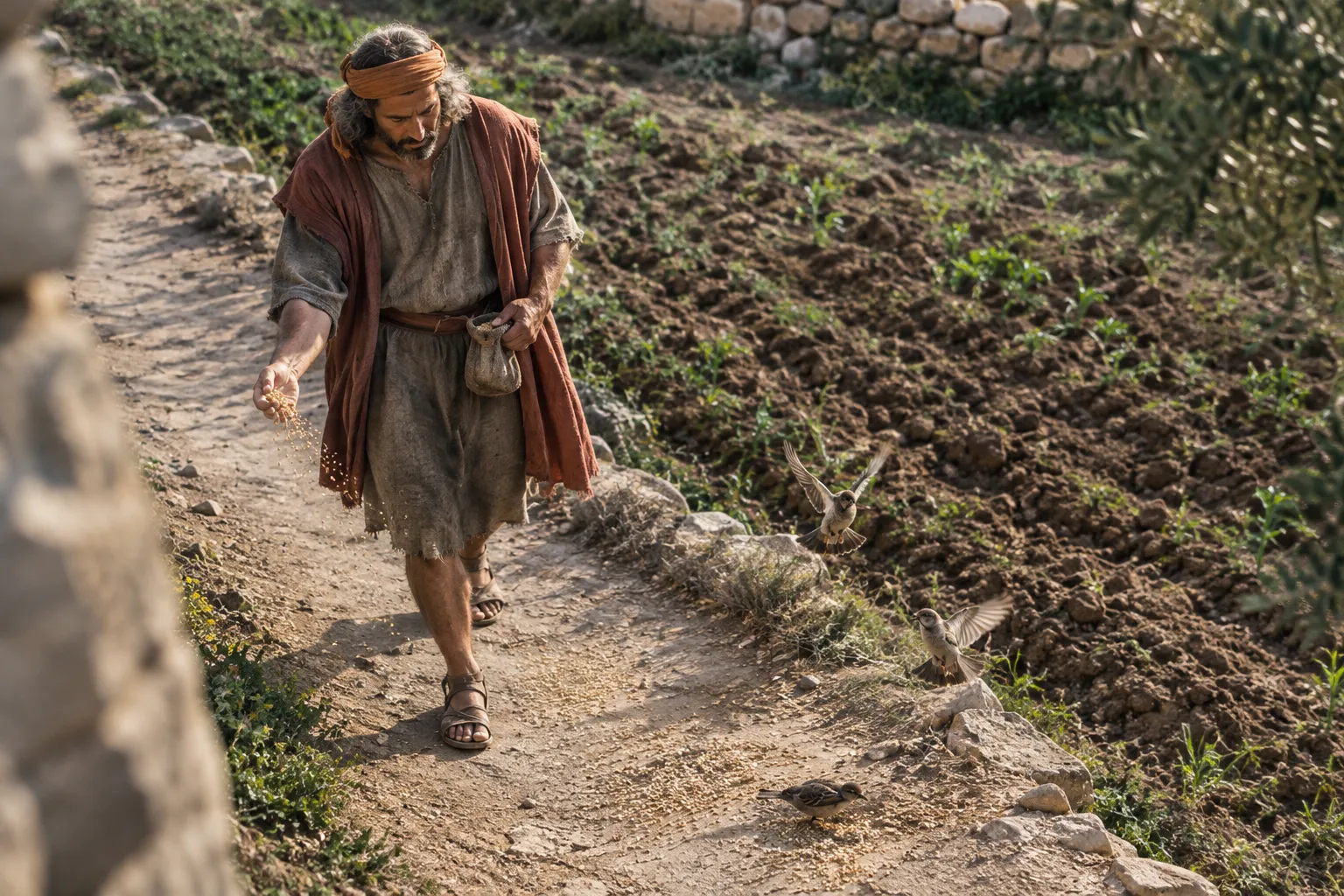 Seed on the path (Matthew 13:3–4)
