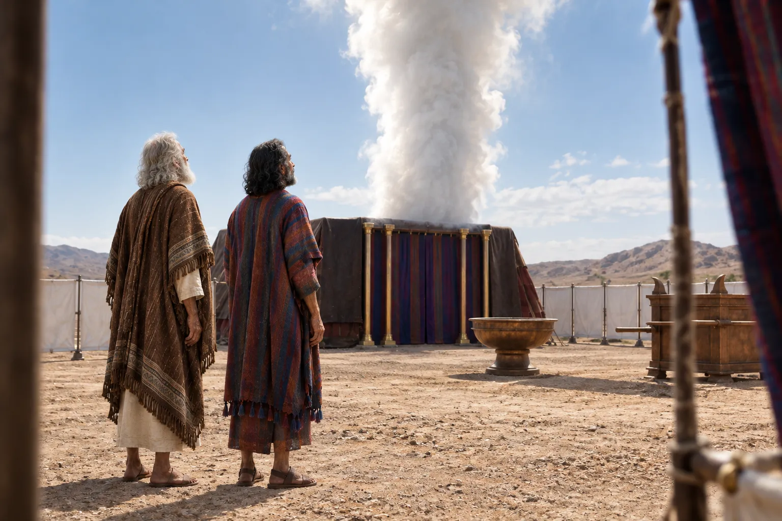 The Pillar of Cloud at the Tent of Meeting (Deuteronomy 31:14–15)