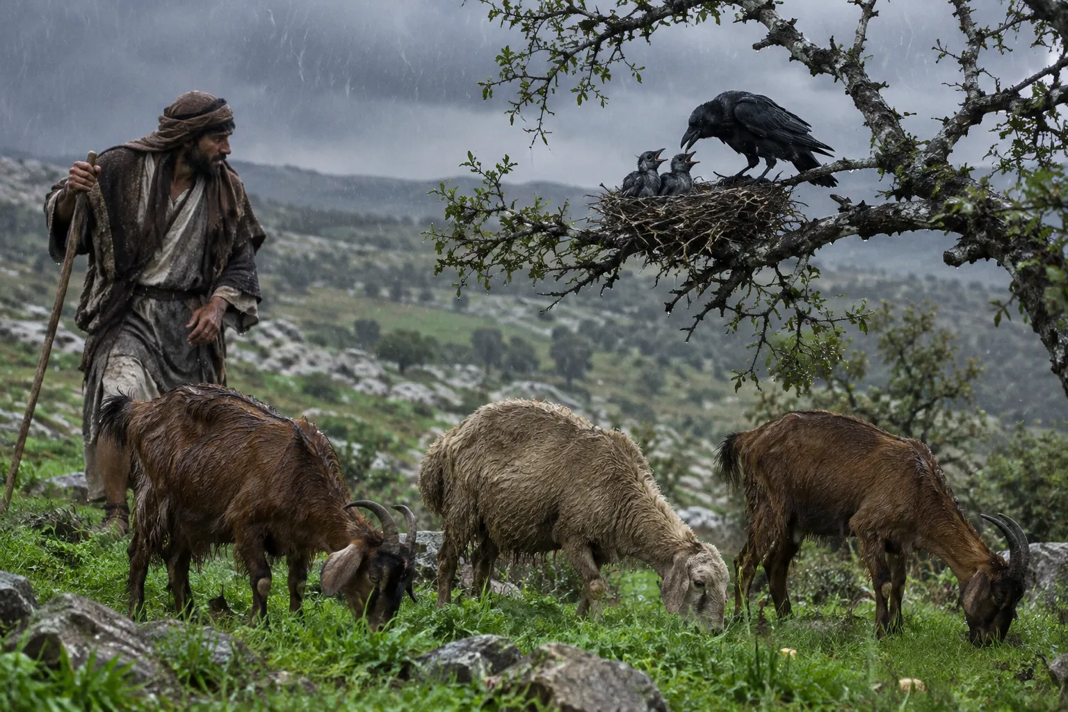 Rain, Grass, and Food for Every Creature (Psalms 147:8–9)