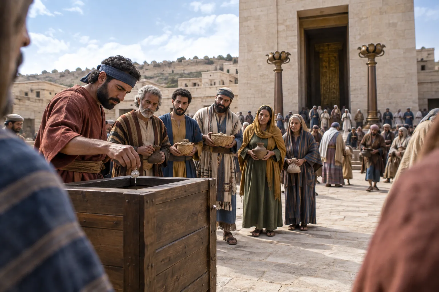 Joyful contributions at the temple gate (2 Chronicles 24:8–10)