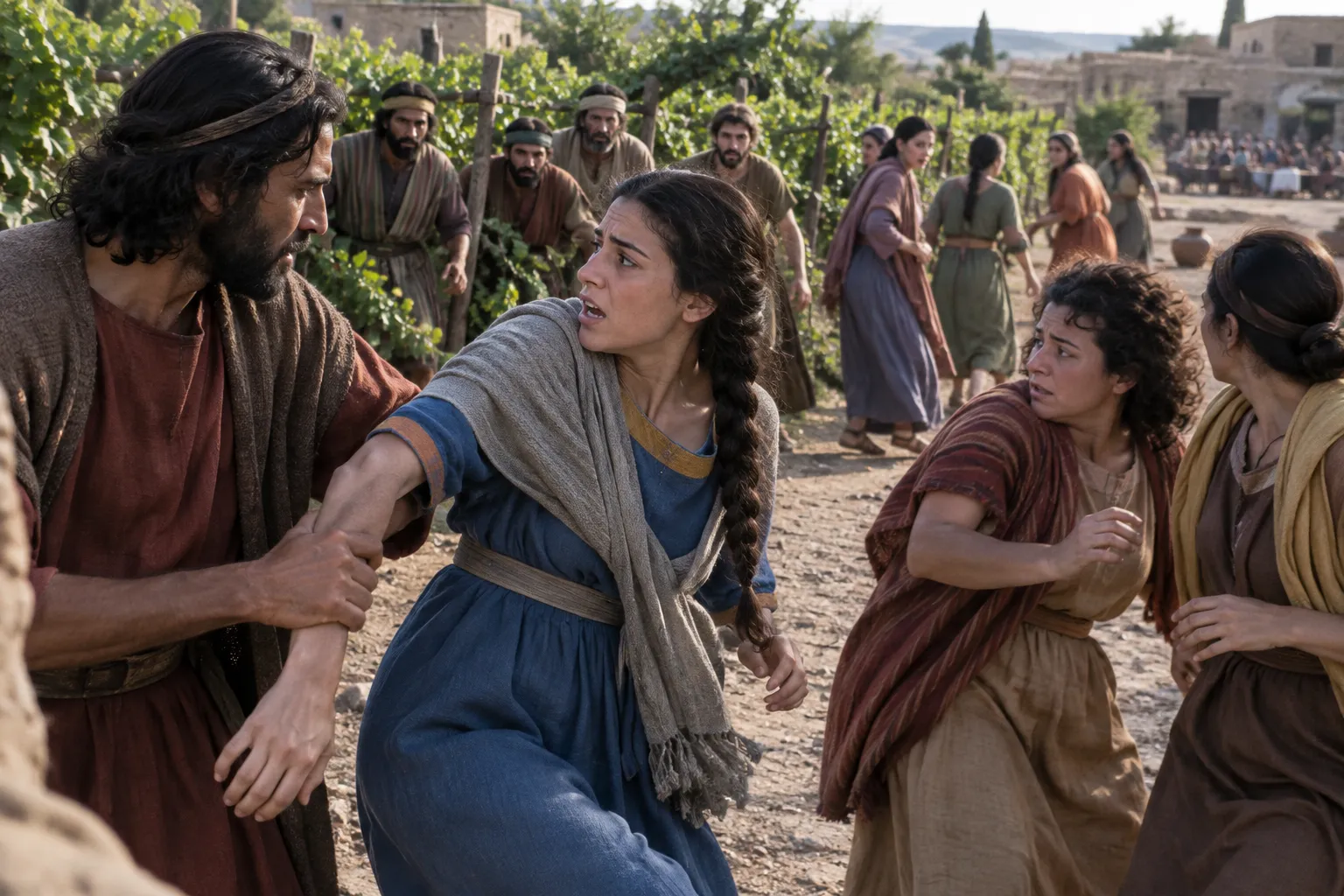 The seizure at Shiloh (Judges 21:20–23)