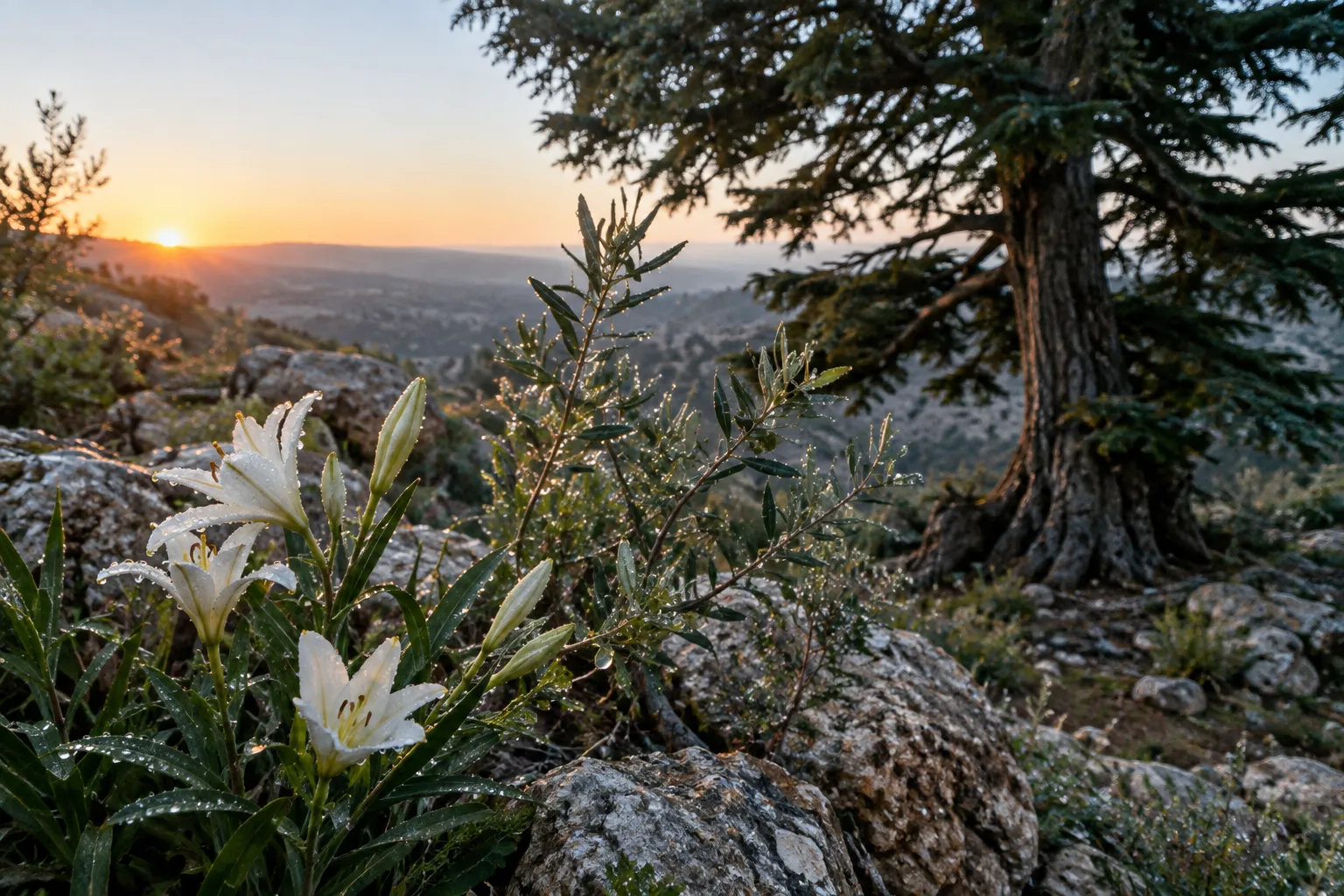 Dew, blossom, and deep roots (Hosea 14:4–6)