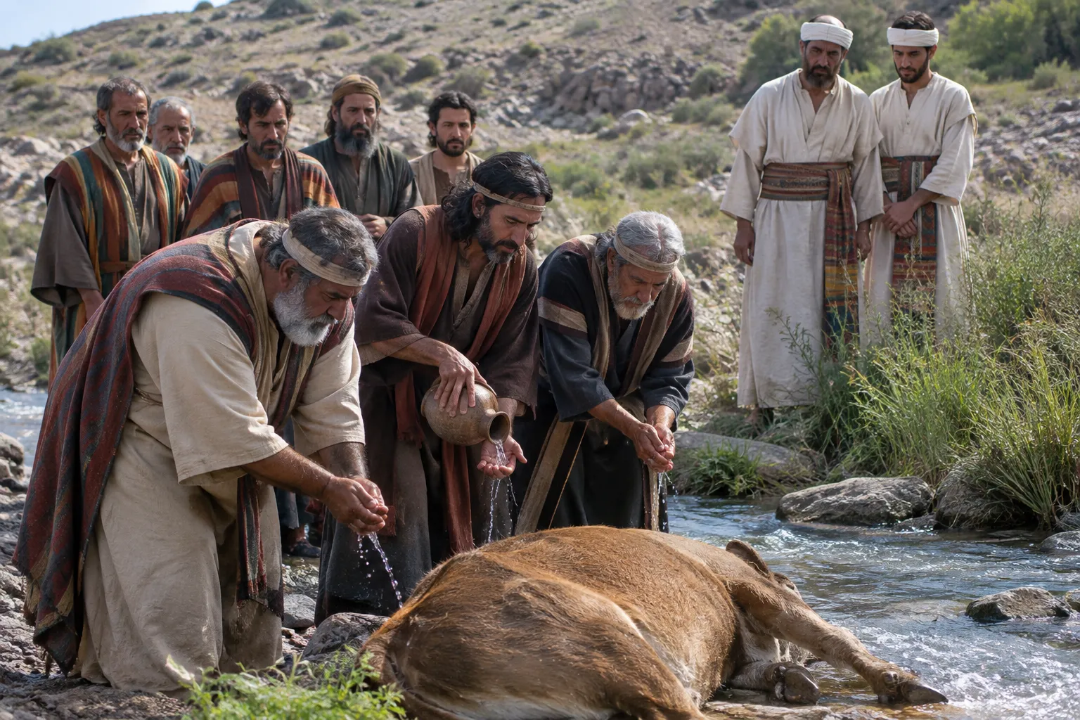 The Elders Wash Their Hands (Deuteronomy 21:3–8)