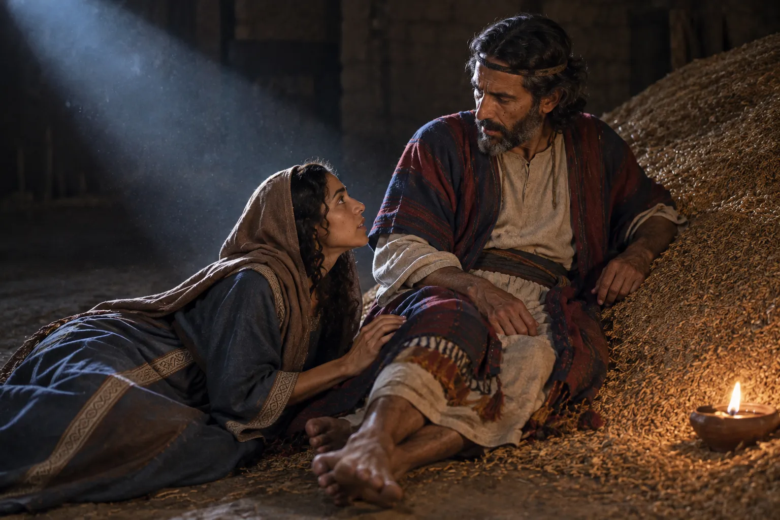 Ruth’s Appeal at the Threshing Floor (Ruth 3:6–13)