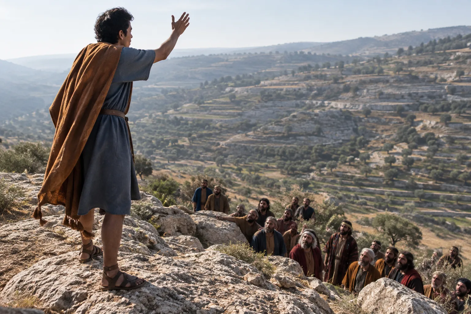 Jotham Calls from Gerizim (Judges 9:7)