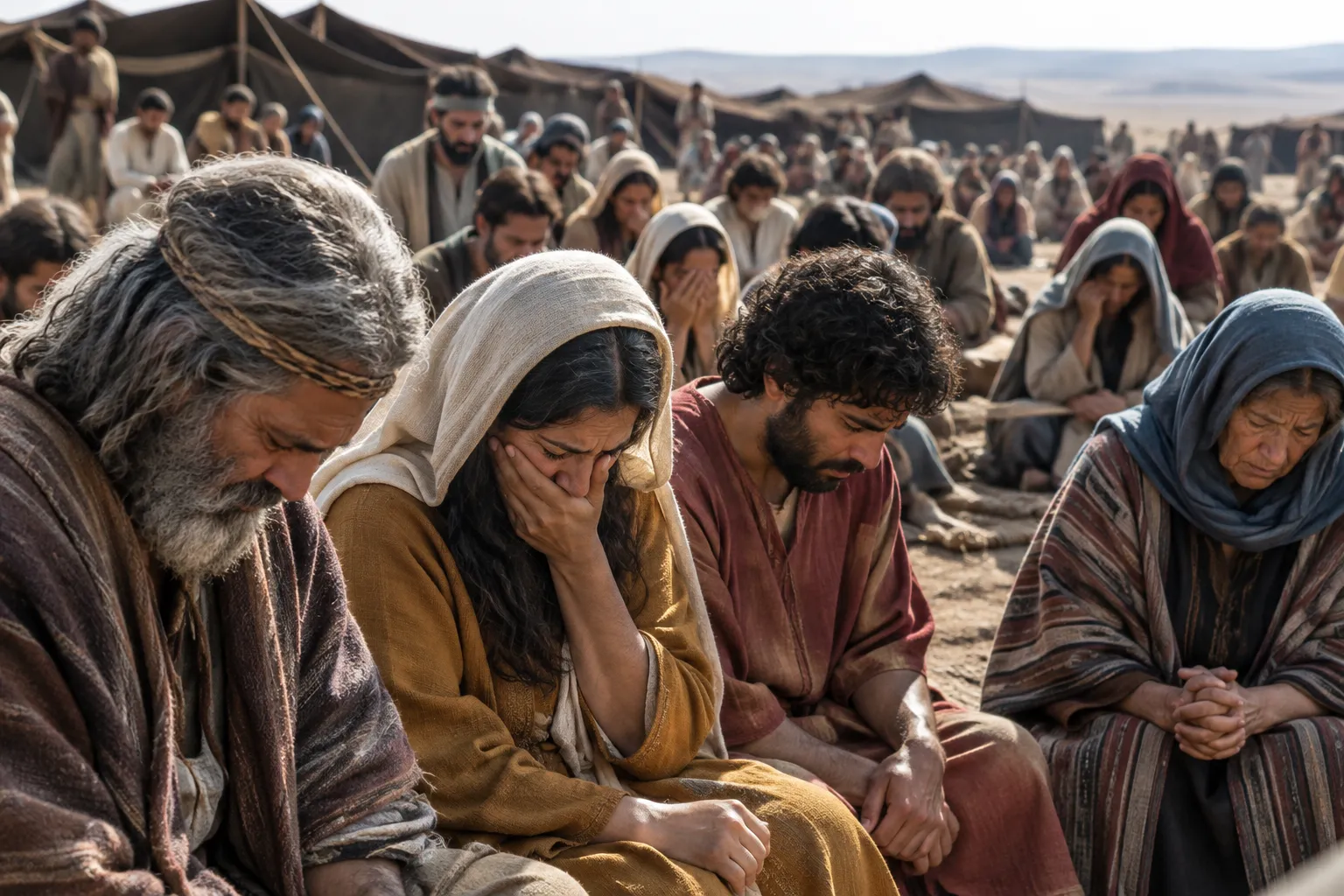 Israel mourns Moses (Deuteronomy 34:8)