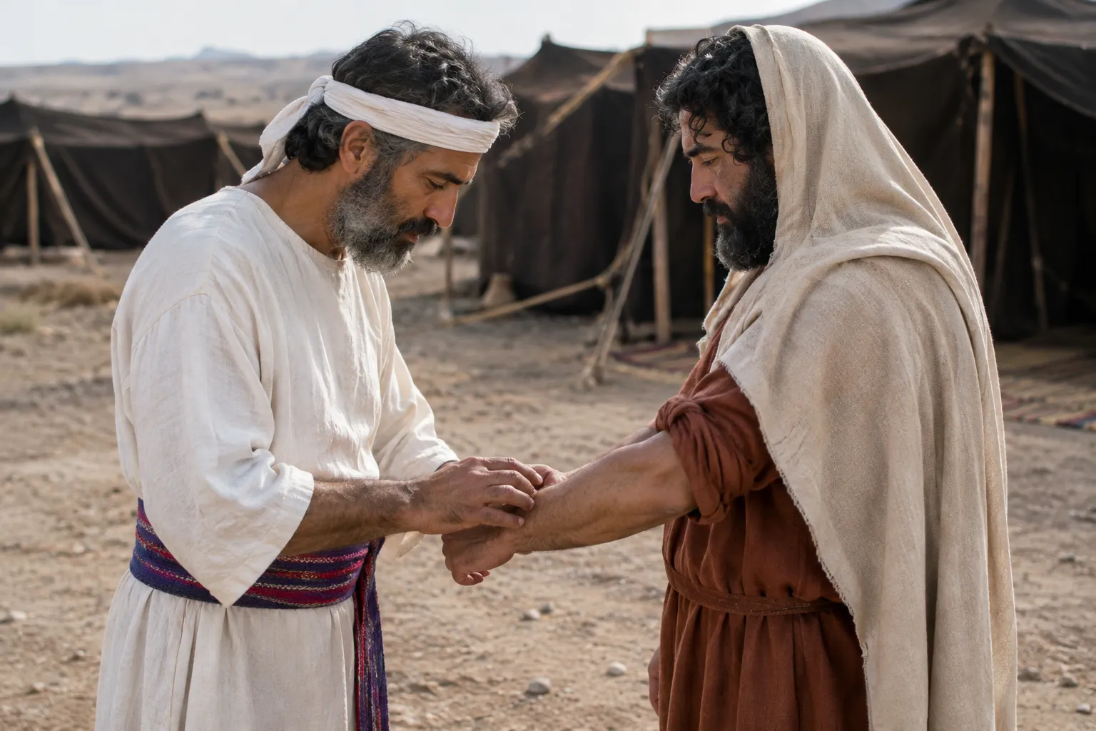 The priest examines the healed man (Leviticus 14:2–3)