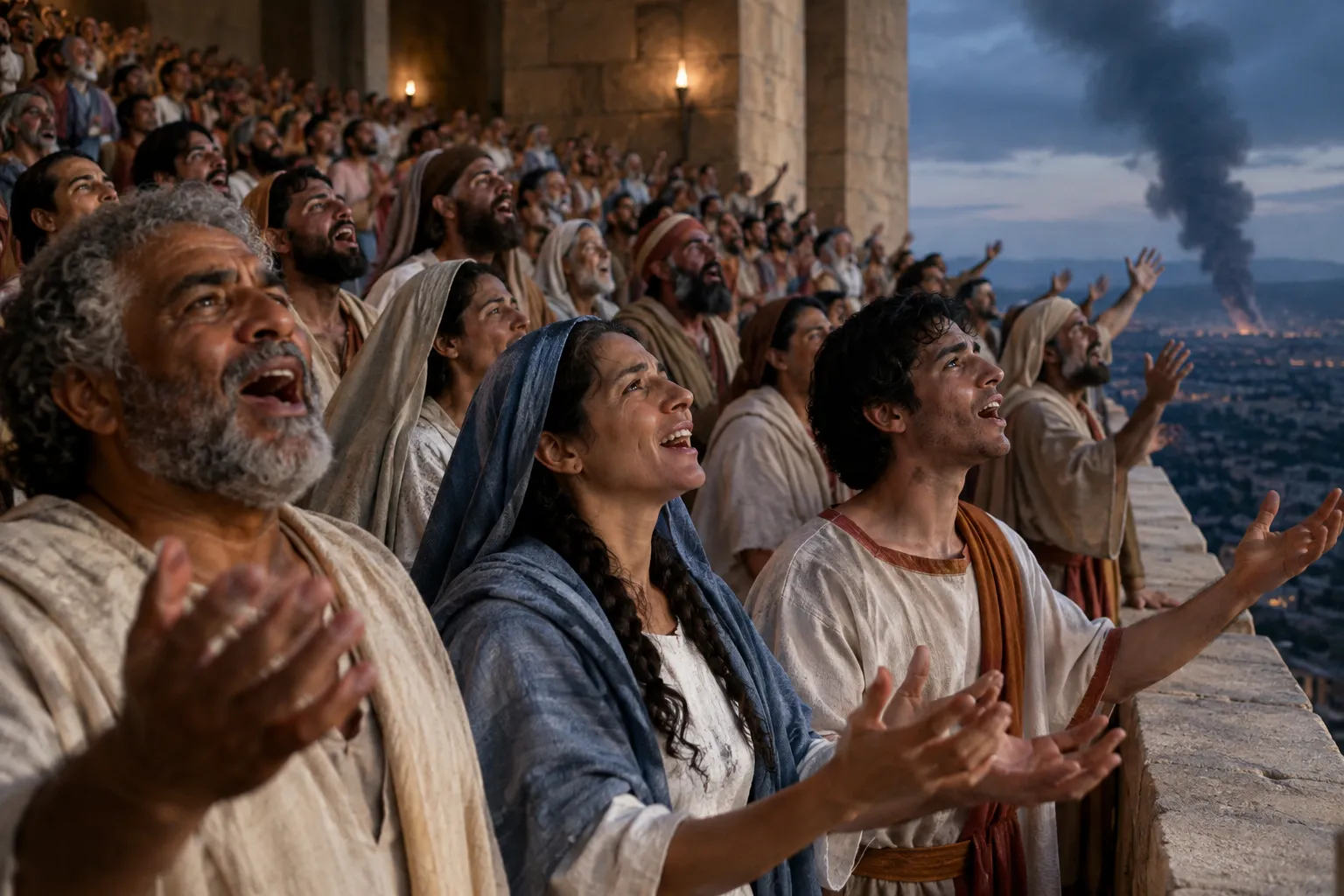 Hallelujah over the rising smoke (Revelation 19:1–3)