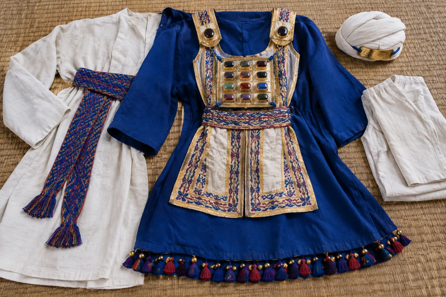 The completed high priest’s garments (Exodus 28:4–42)