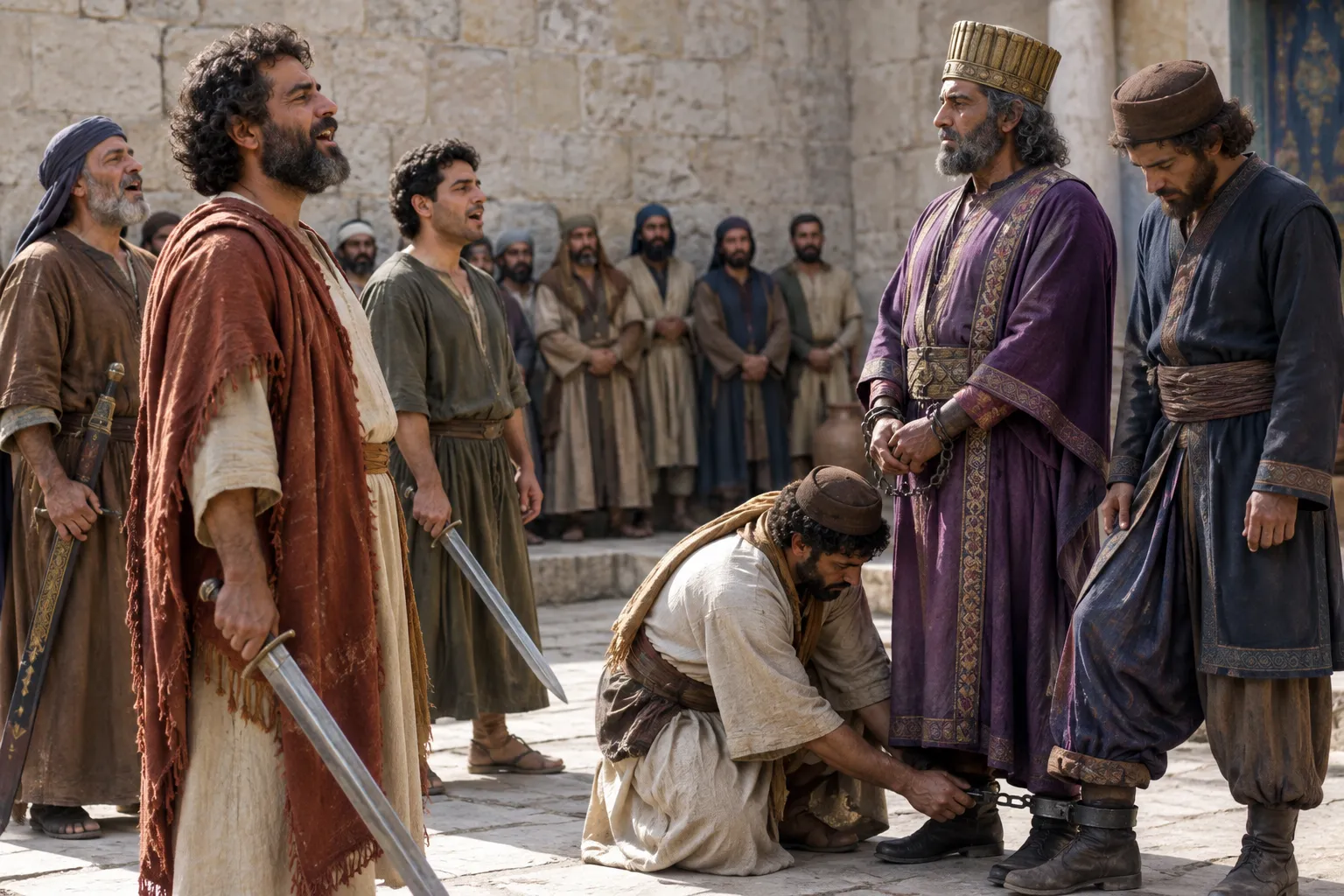 Praise and the judgment image (Psalms 149:6–9)