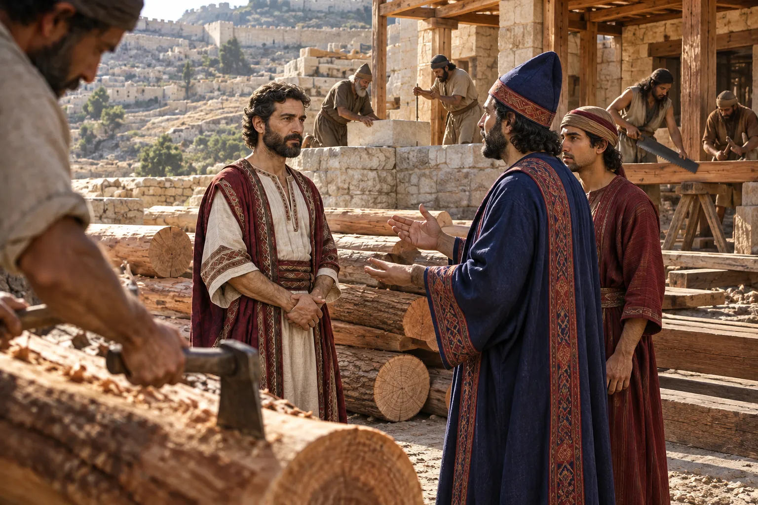 Tyre Sends Cedar and Builders (1 Chronicles 14:1)