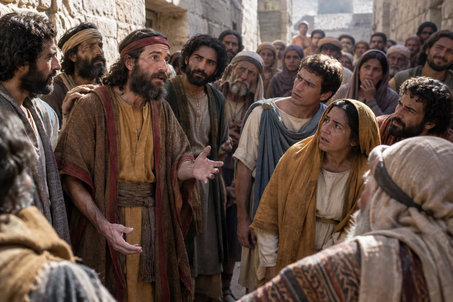 The crowd hears its own languages (Acts 2:5–13)